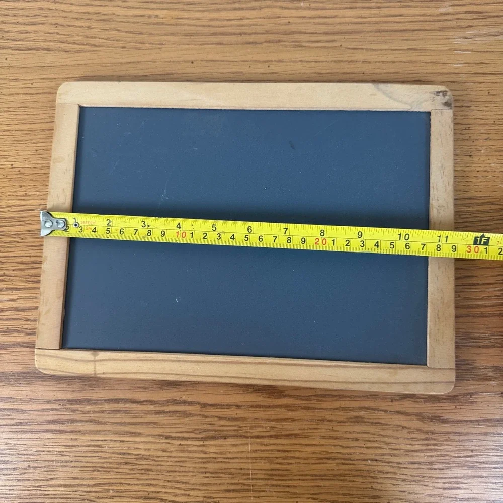 Vintage Wooden Frame Small Chalkboard Slate Schoolhouse Sign Photo Prop